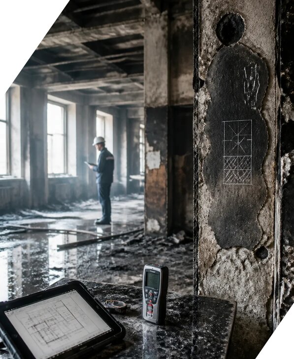 Обследование зданий после пожара в Верхней Пышме от 15390 р. | ЭкспертизаРоссия