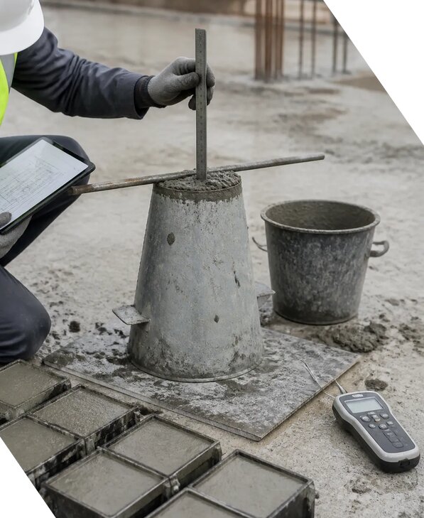 Контроль бетонных работ при строительстве в Верхней Пышме